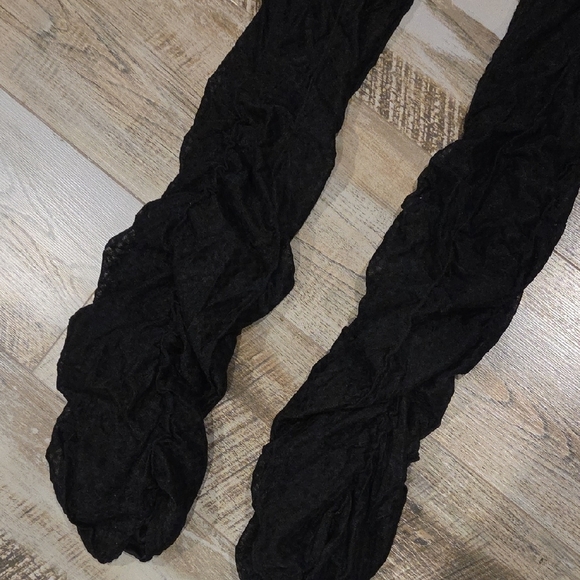 Maniere De Voir Black Boot Cut Flare Pants - Picture 6 of 13
